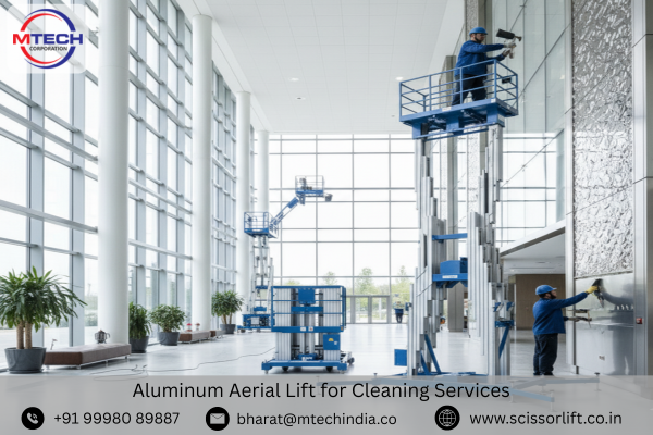 Aluminum Aerial Lift for Cleaning Services