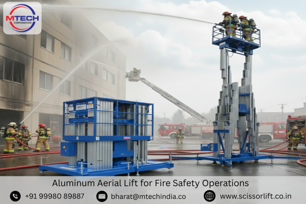 Aluminum Aerial Lift for Fire Safety Operations
