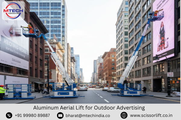 Aluminum Aerial Lift for Outdoor Advertising