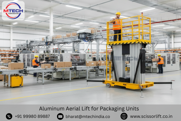 Aluminum Aerial Lift for Packaging Units
