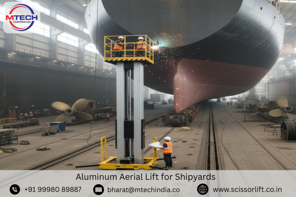 Aluminum Aerial Lift for Shipyards