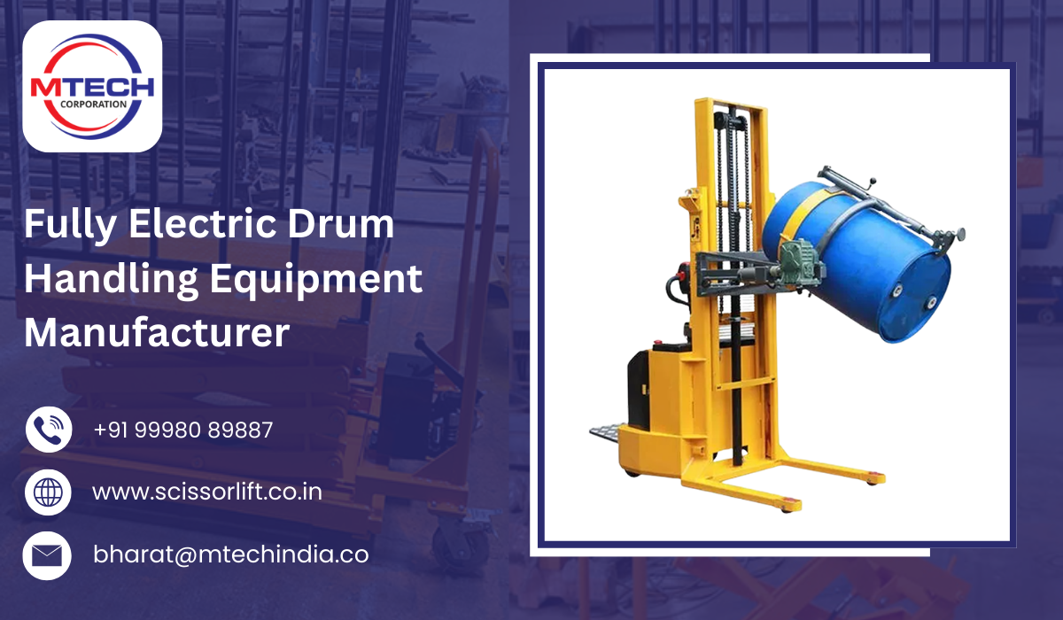 Fully Electric Drum Handling Equipment Manufacturer
