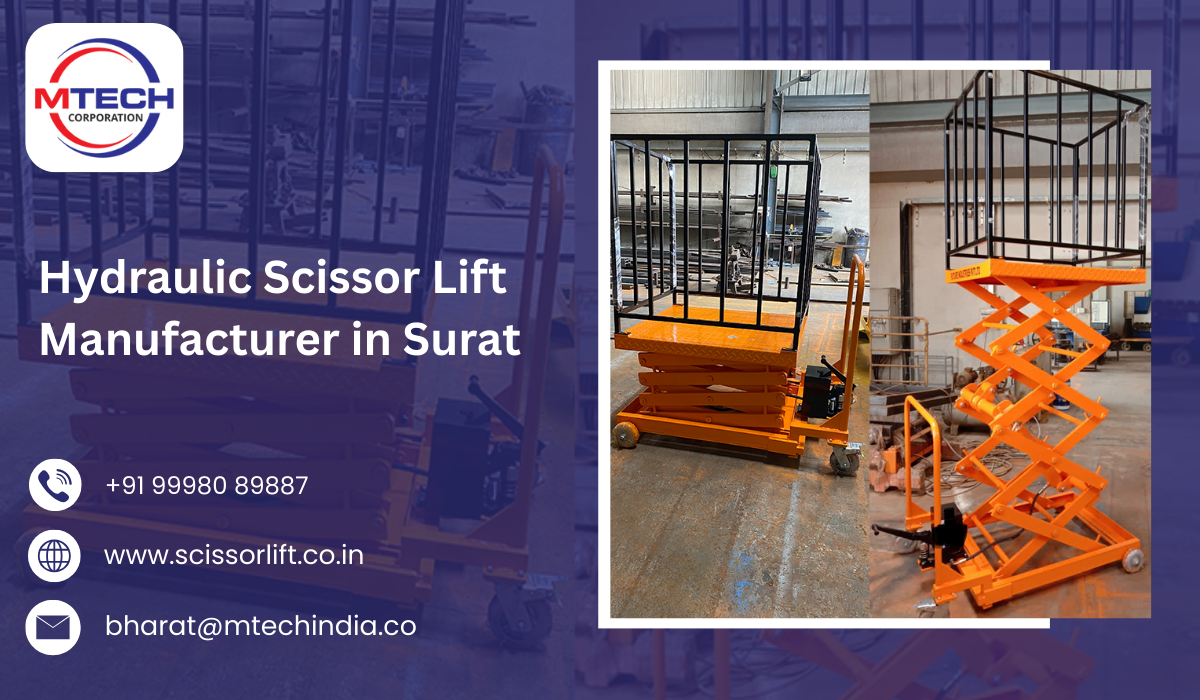 Hydraulic Scissor Lift Manufacturer in Surat