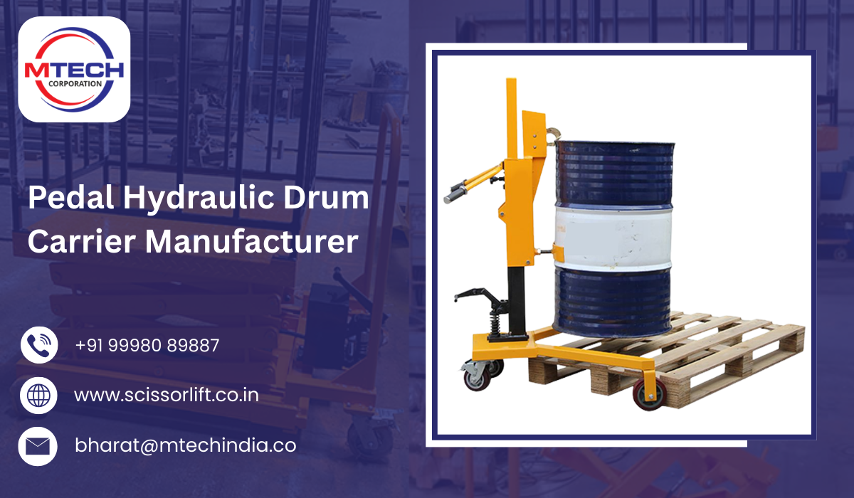 Pedal Hydraulic Drum Carrier Manufacturer