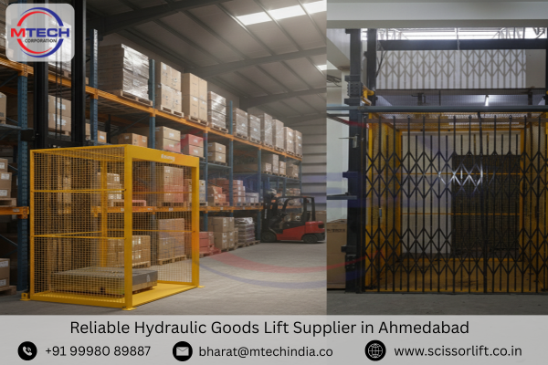 Reliable Hydraulic Goods Lift Supplier in Ahmedabad